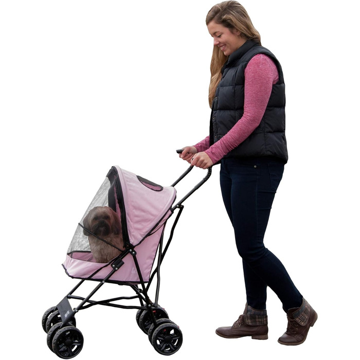 Дитяча коляска для тварин Pet Gear Travel Lite, рожева, до 6,8 кг