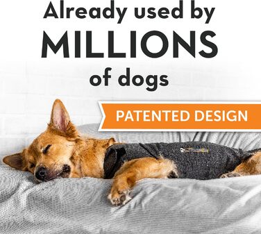 Поясний жилет Thundershirt для собак, сірий, розмір XXS, меланж