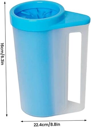 Очисник лап для собак DAGLLGEW: м'яка силіконова щітка, 360° очищення, портативний набір для дому та прогулянок