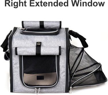 Корзина для собаки на велосипеді, переносник для тварин, велосипедна корзина, розширювана, дихаюча сітчаста сумка для прогулянок, подорожей, кемпінгу