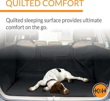 Чохол для багажника K&H PET PRODUCTS, стьобаний, чорний, стандарт/середній, 137 см, для авто