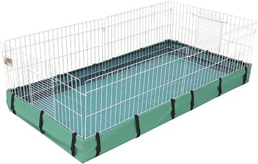 Клітка для морських свинок MidWest 119x61x36 см, біло-зелена, пластиковий піддон