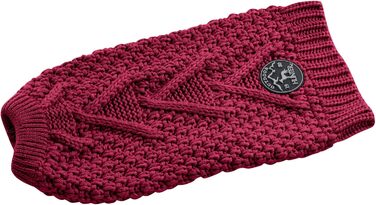 Теплий пуловер для собак HUNTER Malmö, бордовий, з в'язаним візерунком, для оптимальної посадки, з відбиваючими елементами, можна прати при 30°C, розмір 30