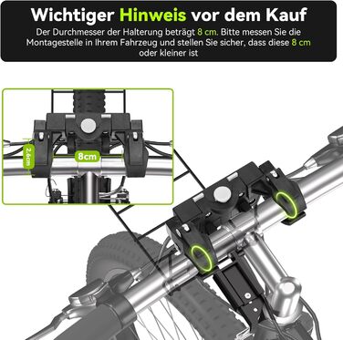 Корзина для собак на велосипед до 10 кг з міцною L-подібною кріпленням Φ80mm, складана, дихаюча, 4-в-1 (рюкзак, сумка через плече, автокрісло), з комфортним подушкою та світловідбиваючими смугами