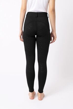 Легінси для верхової їзди HORZE DEA, чорні, з повним сидінням та кишенею для телефону, 40 розмір