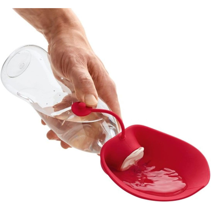 Фляга для води Hunter Outdoor з силікону, червона