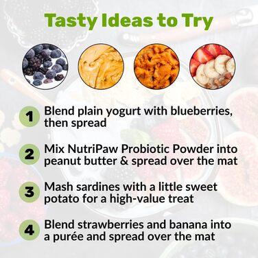 NutriPaw Килимок-іграшка для собак | Заспокійливий повільний дозатор корму для тривоги, нудьги та травлення | Без BPA, придатний для миття в посудомийній машині | Для ласощів, вологого корму та добавок (2 шт.) 2 упаковки