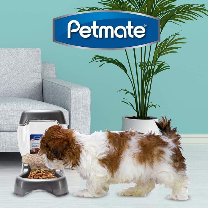 Автоматична годівниця Petmate Pet Cafe для собак і котів, перламутрова, 1,36 кг, біла