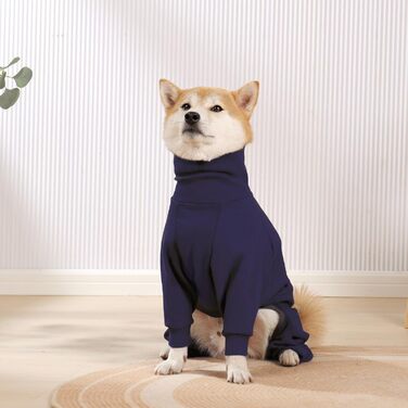 Теплий плед для собак на зиму, флісовий пуловер для собак з ніжками, м'яка чотирилапа куртка для собак маленьких та середніх порід, одяг для собак, флісова піжама (3XL, Синій)