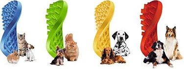 Щітка для кішок Pet+Me PETM005 для довгошерстих, зелена