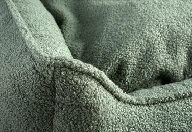 Gutekissen® лежанка для собак середнього розміру - лежанка для собак, яку можна прати - з невеликим подушкою - вибір кольору та розміру (M - 80x70, Коричневий) M Коричневий