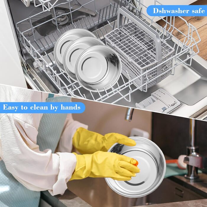 Набір мисок для котів з нержавіючої сталі, 3 шт. Підвищені миски для котів, цуценят та тварин, миски для корму та води