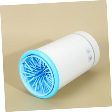 Машина для миття лап тварин Healeved USB, силікон, ротаційна мийка лап для собак і котів, блакитно-білий, 16.4*10.4*2.3 см