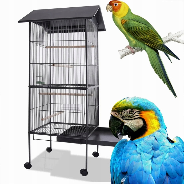 Клітка Wideshop 52 x 52 x 157 см, чорна