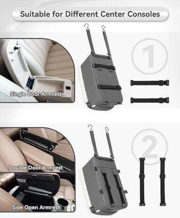 Автокрісло для собак Petsfit - сірий, для маленьких собак до 6 кг, з захисними гаками та знімним килимком