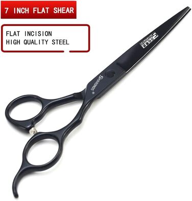 Набір професійних ножиць для стрижки волосся SHARONDS 6 та 7 дюймів (3 шт.) - ножиці для стрижки та витончення, 440C сталь, чорний колір