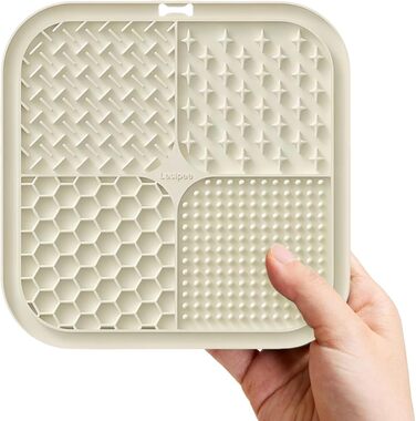 Килимок для собак з присосками, 2 шт. (бежевий + сірий) - для грумінгу, тренувань та купання