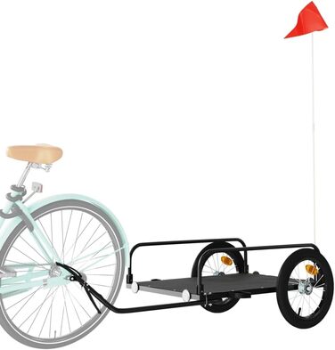 Причіп для велосипеда ARKEM Cargo чорний 126x63x34 см, вантажний, для собак, з кошиком