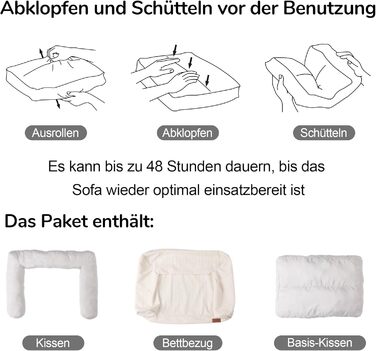 Крісло-ліжко для собак великих порід FUKUMARU, м'яке та зручне, з водонепроникним покриттям, з тканини Cord, можна прати, не ковзає, знімний чохол на блискавці, 93 x 63 x 22 см, зелене