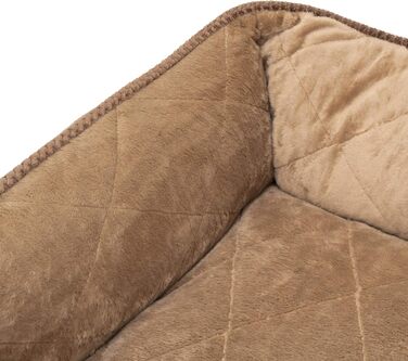 Крісло-ліжко для собак IB Style Milo, коричневе, 61 x 49 x 23 см, знімний чохол