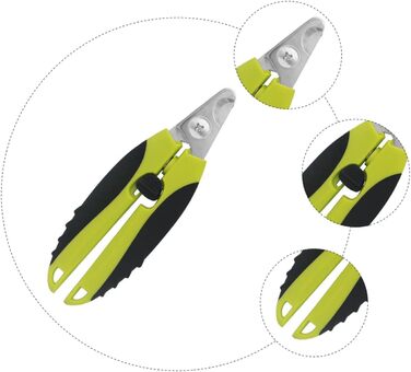 Професійний кусачки для обрізання кігтів собак та котів: безпечний, ергономічний, з нержавіючої сталі (2 шт.)