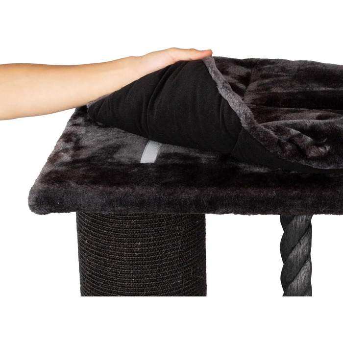 Кігтеточка для котів Granville XXL - велика, сіра, 157x60x170 см, для великих порід (Mainecoon)