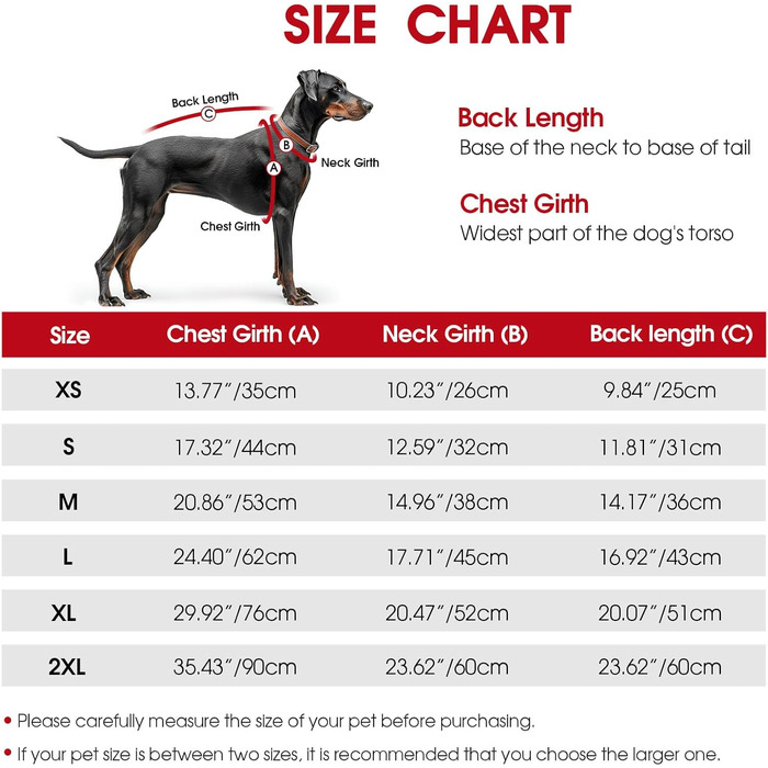 Водонепроникна куртка для собак - тепла зимова куртка з блискавкою для малих, середніх та великих собак. Червоний колір, розмір S