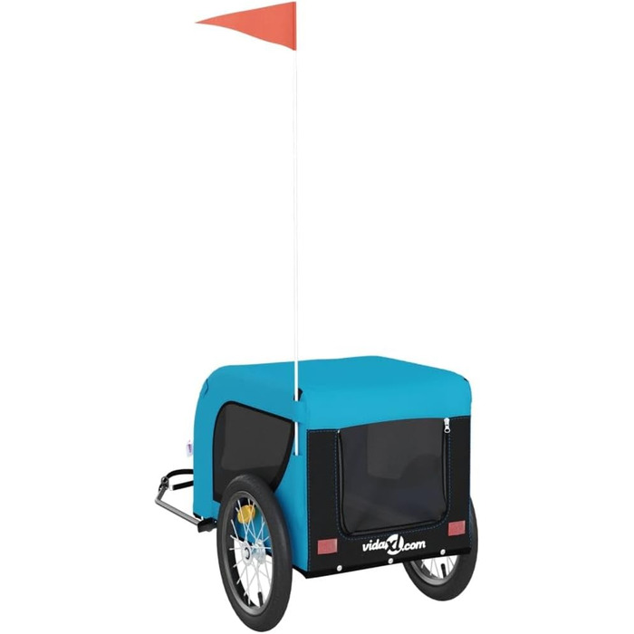 Причіп для велосипеда Gecheer для собак та інших домашніх тварин, блакитний (124 x 65 x 66 см)