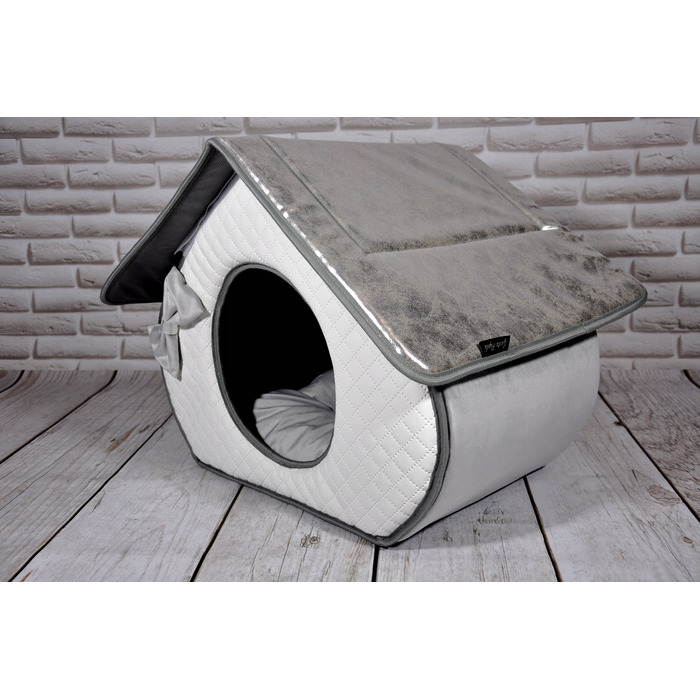 Ліжко-будиночок SjestaPupila для собак та котів, розмір S (30x30 см)