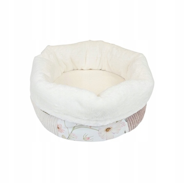 Пухнаста лежанка для котів та собак PRASKA PATCHWORK PASTEL GARDEN, 45 см, PREMIUM