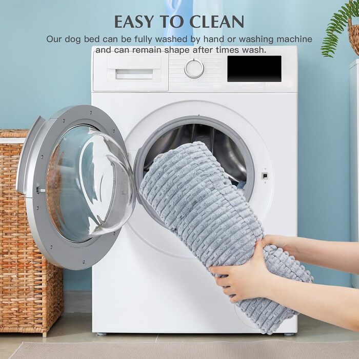 Килимок для собак IEUUMLER, м'який, з memory foam, 100x80 см (Full Grey, XL)