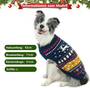 Пуловери для собак PUPTECK: теплі зимові пуловери для малих, середніх собак та цуценят. Зимовий одяг для собак, теплий, кольоровий, класичний, синій.