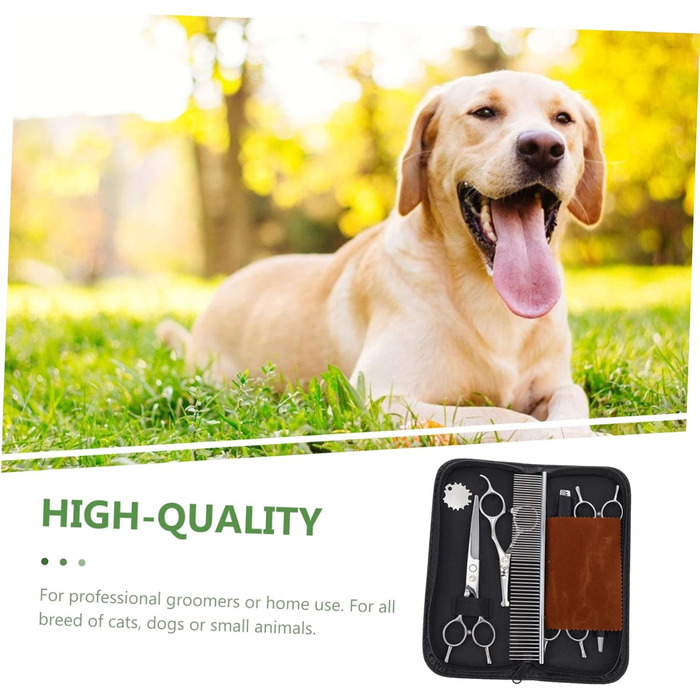 Набір професійних ножиць для грумінгу тварин з нержавіючої сталі