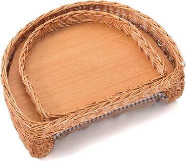 Кругле ліжко для собак та котів Tier Bett Prince з плетіння, 57x42 см