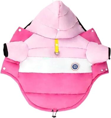 Зимова куртка для собак з бавовни, теплий одяг для цуценят, маленьких та середніх собак, котів, чихуахуа, бульдога, мальтізу (колір коричневий, розмір XL)