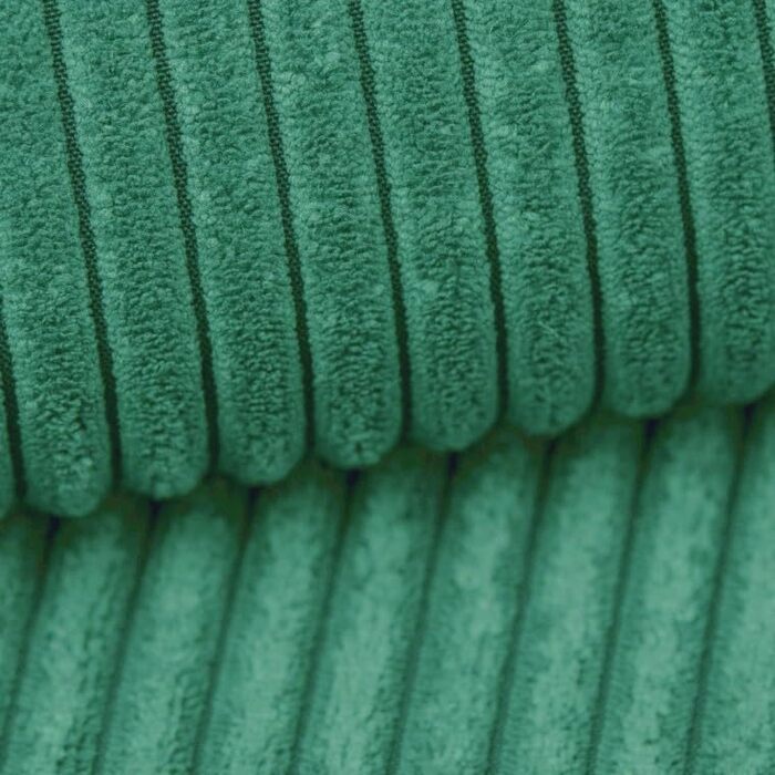 Подушка для собак 4L Textil ZOE Cord XXL 120x100 см, зелена смугаста, м'яка, знімний чохол, для великих порід, прана
