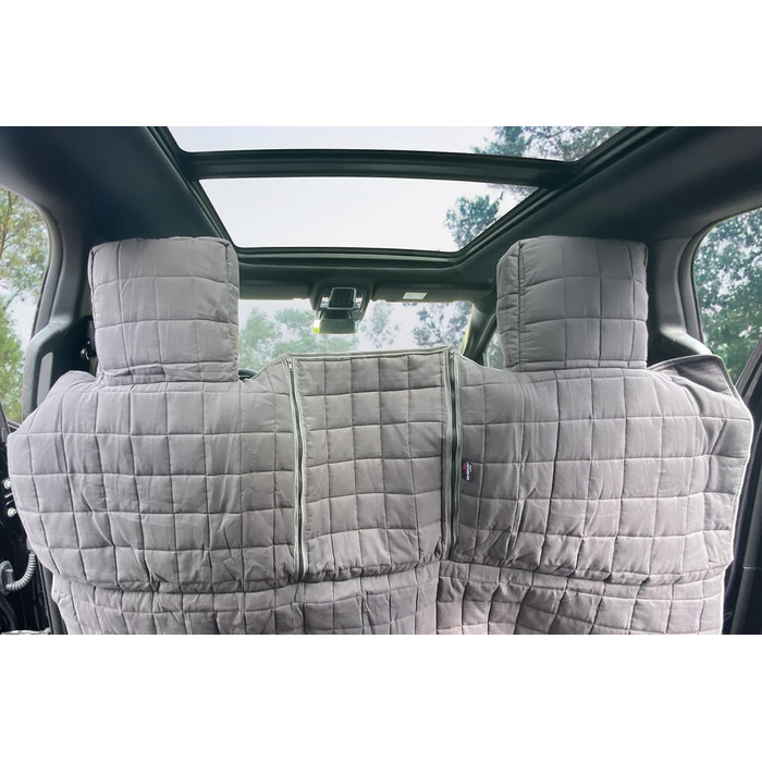 Tierlando® Автоковдра з бавовни XXL для пікапів та SUV, 240x170 см, сірий графіт