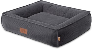 Крізьовий лежак для домашніх тварин Town & Country Luxe CuddleTown, розмір M, 68x57x17 см, кремовий, знімний чохол, протиковзке дно