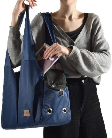 Сумка-переноска для котів та собак (45x18x30 см) – Katzentragetasche, Beige