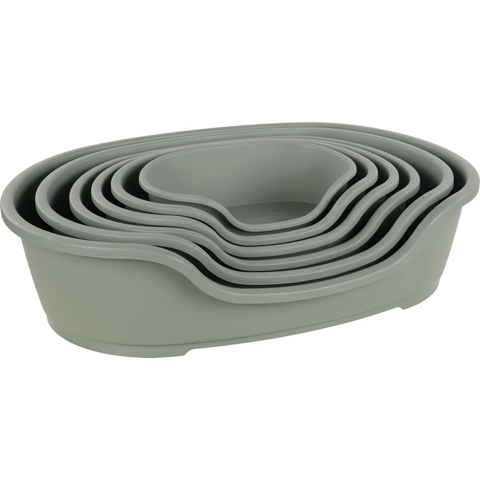 Крізь для собак Flamingo Tuck – Овальне, зелене, розмір M (70 × 47 × 22 см) | Практичне, стильне та легко миється!