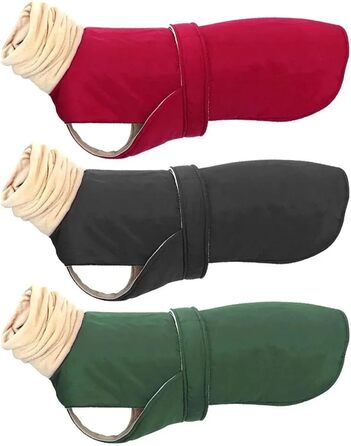 Теплий зимовий халат для Віппет та Віндгаунд, Lingtons, Італійський Віндгаунд, флісова куртка для собак середнього та великого розміру (Колір: Кофе L Кофе)