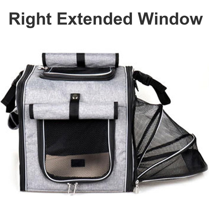 Корзина для собаки на велосипеді, переносник для тварин, велосипедна корзина, розширювана, дихаюча сітчаста сумка для прогулянок, подорожей, кемпінгу