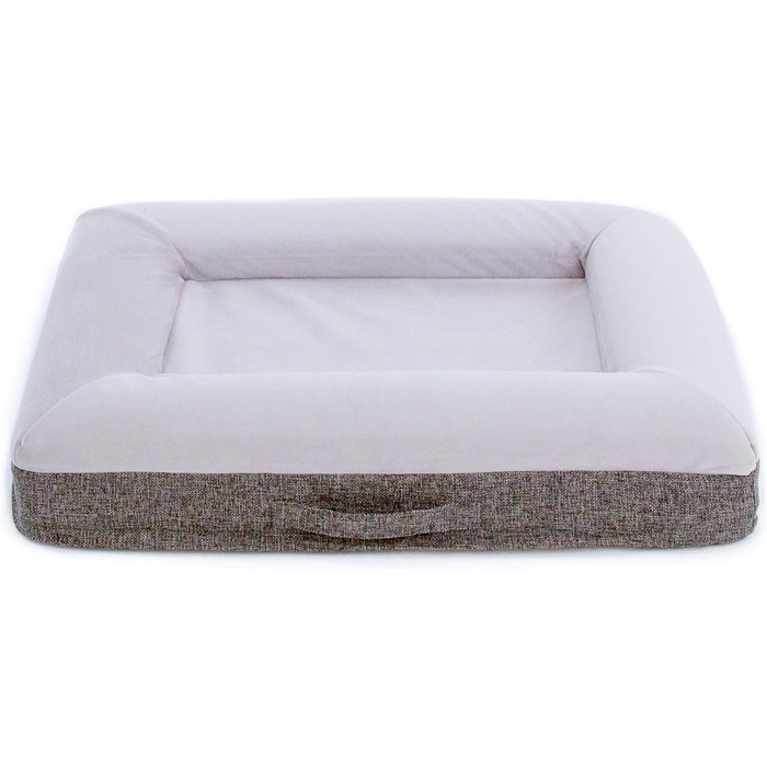 Ортопедичне ліжко для собак з memory foam, водонепроникним підкладкою, знімним чохлом на YKK-блискавках, розмір M (94 x 76 x 15 см)