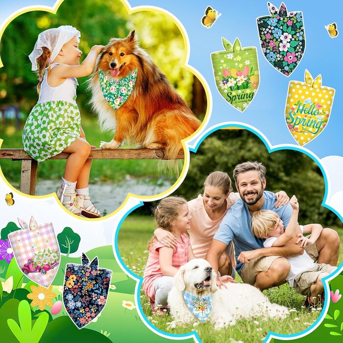Бандани для собак, трикутні, регульовані, 30 шт, для малих, середніх і великих порід, багаторазові, машинне прання