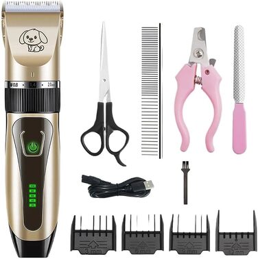 Професійний триммер для собак та котів Bjaf Dog Clipper Pro: тиха, бездротова машинка з 4 налаштуваннями довжини