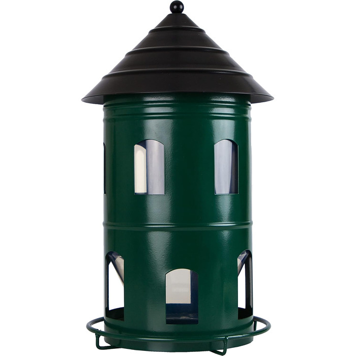 Годівниця для птахів Wildlife Garden WG327, зелена, металева, велика