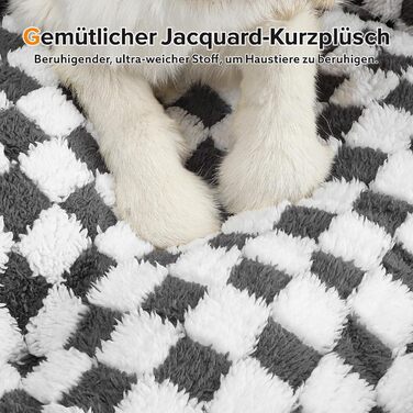 Лежак для великих собак FURTIME, антистресовий, плюшевий, нековзкий, для лабрадора, німецької вівчарки, 89×63×23 см, можна прати