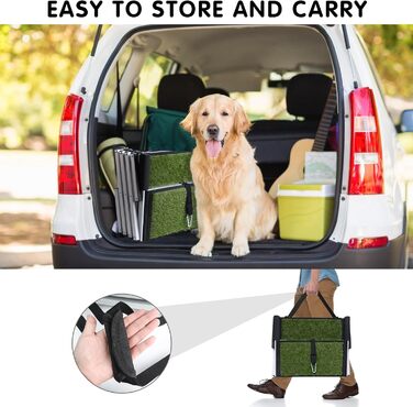 Східці для собак SDLDEER в автомобіль, 4 сходинки, складна рамка, допомога для завантаження, сумісні з усіма авто, регульована висота, вантажопідйомність до 80 кг, висота 64-68 см