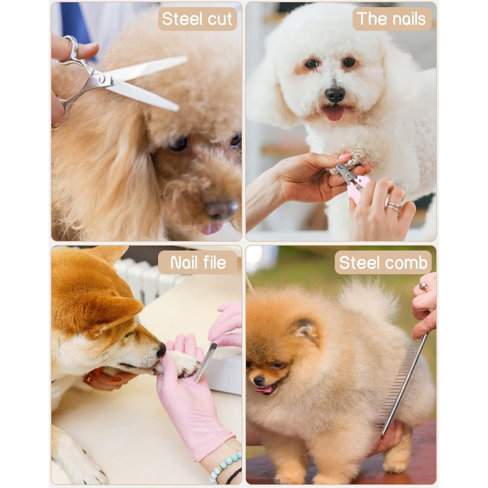 Електричний триммер для собак без дроту, машинка для стрижки шерсті собак, тиха, акумуляторна, для собак та котів