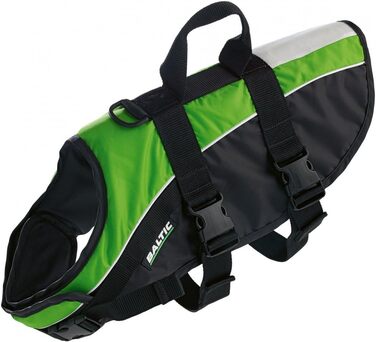 Спасальний жилет для собак Baltic Mascot зелений/чорний (Mod. 0431), розмір 08-15 кг